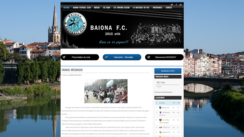 site du BaionaFC